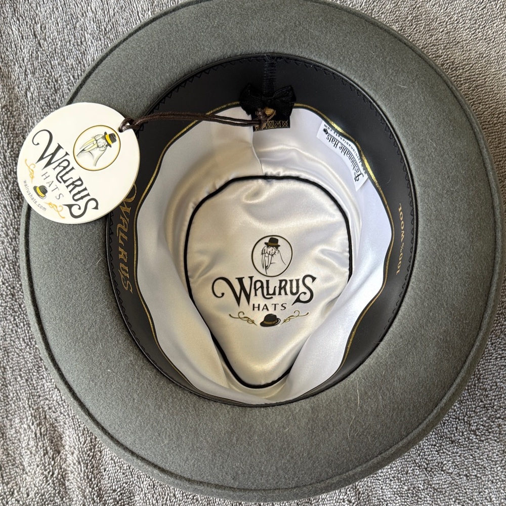 Classic Gray Fedora Hat - Picture 3 of 5